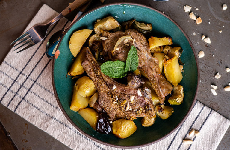 Côtelettes d’agneau façon tajine