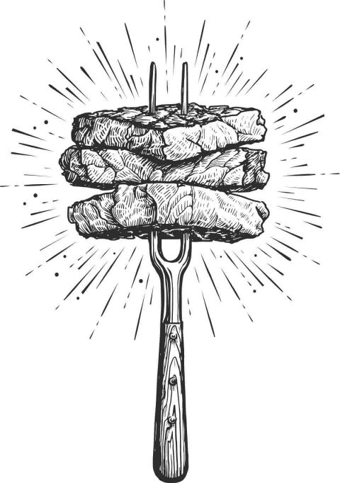 fourchette fourchette-boeuf